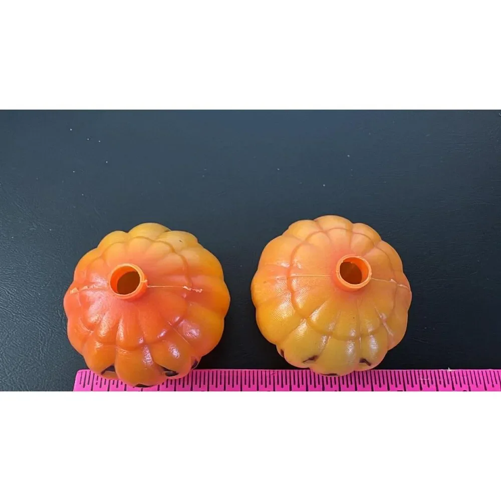 8 Vintage Pumpkin Halloween String Light Covers Replacement  Hard Plastic